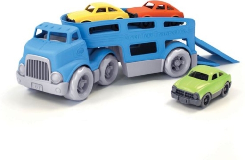 Autotransportador de juguetes verdes